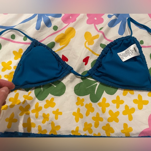 Mossimo Blue Lace Bikini Top and Bottom 👙 - Picture 3 of 4